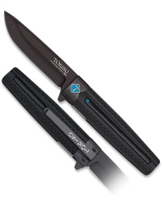 Couteau de campagne modèle Tokisu D2, couleur noire
