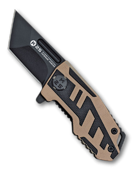 Couteau tactique K25 manche noir-coyote