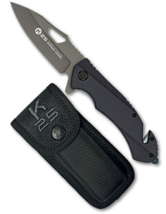 Couteau de sauvetage tactique K25 avec poignée G10 noire