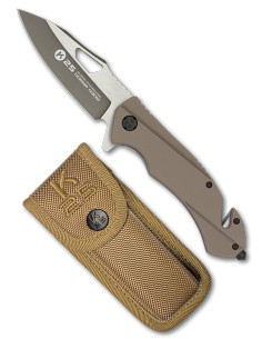 Couteau de sauvetage tactique K25 poignée G10 coyote