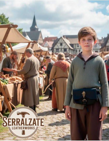 Sac médiéval design loup modèle Selena