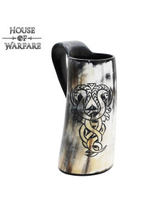 Pichet médiéval serpent en corne 2