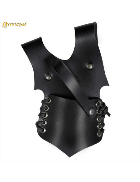 Tahalí médiéval en cuir noir modèle...