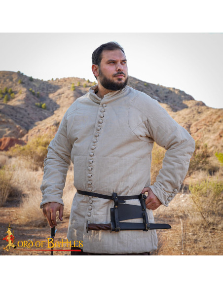 Tahalí médiéval ajustable en cuir,...