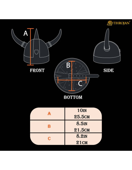 Casque viking avec cornes et plaque...