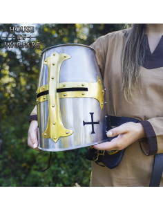 Casque templar modèle Sugarloaf, XIIe-XIIIe siècle