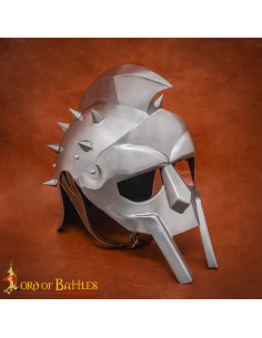 Casque romain de Gladiateur Maximus avec piques (calibre 18)