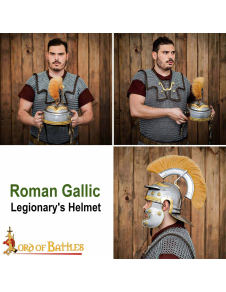 Casque de Centurion Romain avec crête...