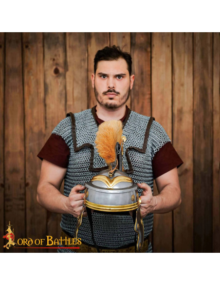 Casque de Centurion Romain avec crête...