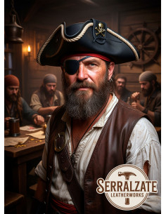 Chapeau pirate artisanal du Capitaine Jack