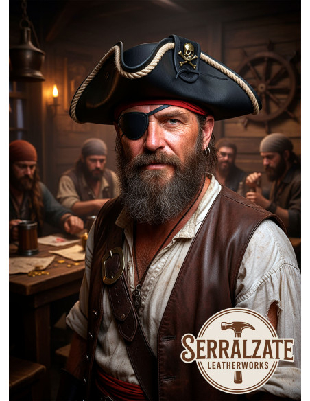 Chapeau pirate artisanal du Capitaine...