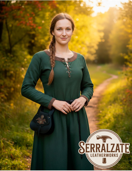 Sac médiéval en cuir modèle Catalina,...