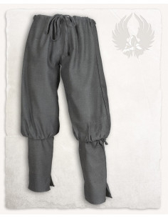 Pantalon médiéval modèle Ketill gris, motif épi
