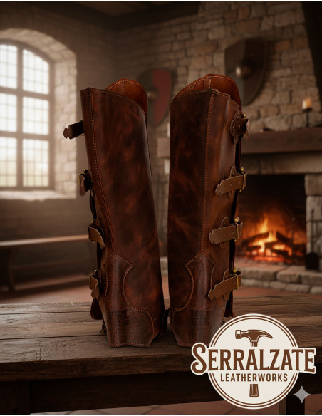 Guêtres médiévales Sir William avec 4...