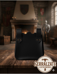 Sac médiéval pour ceinture Ferocia - Noir 2