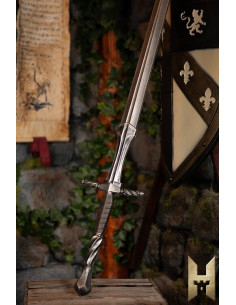 Épée Impériale longue finition acier pour LARP (120 cm.)
