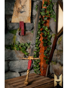 Épée impériale longue finition dorée pour LARP (120 cm.)