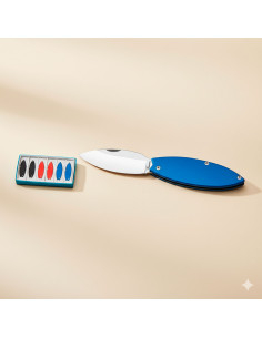 Set de 6 couteaux porte-clés Albainox, couleurs variées... 2