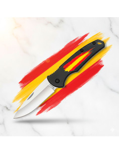 Couteau tactique Albainox, drapeau Espagne (16,9 cm.)