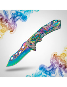 Couteau Albainox modèle Rainbow Dragon (20,7 cm.)