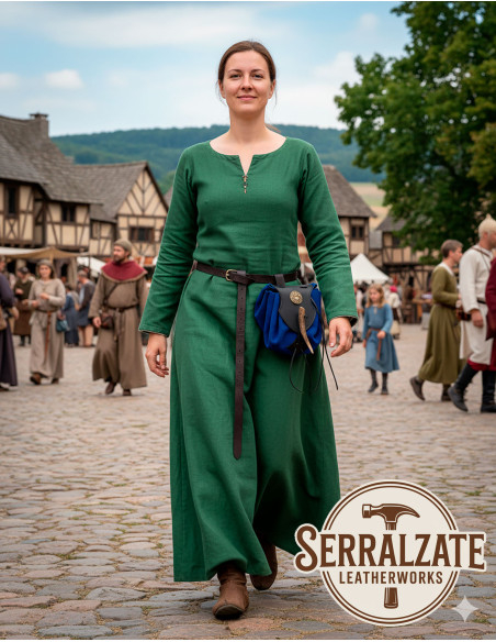 Sac à main médiéval en cuir modèle...