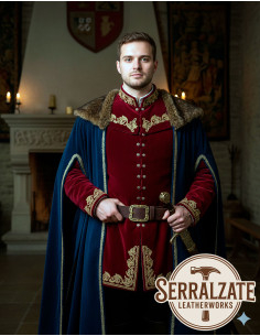 Ceinture médiévale en cuir modèle Mateo, Marron 2