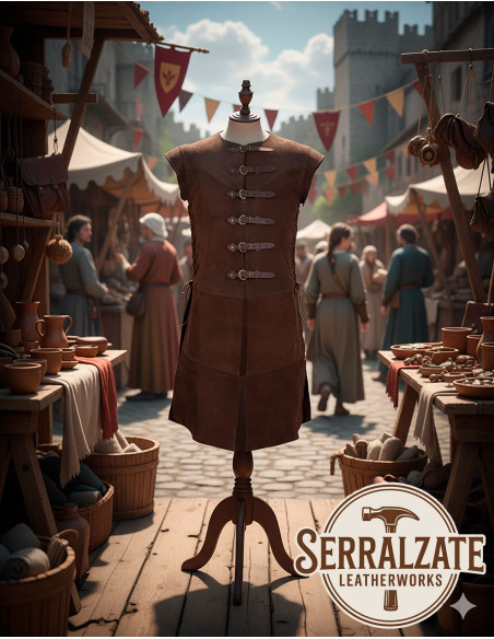 Tunique médiévale Baldomero - Marron