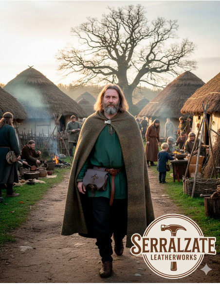 Sac Celta avec anneau et croix en...