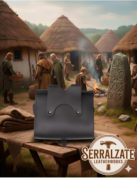 Sac Celta avec anneau et croix en...