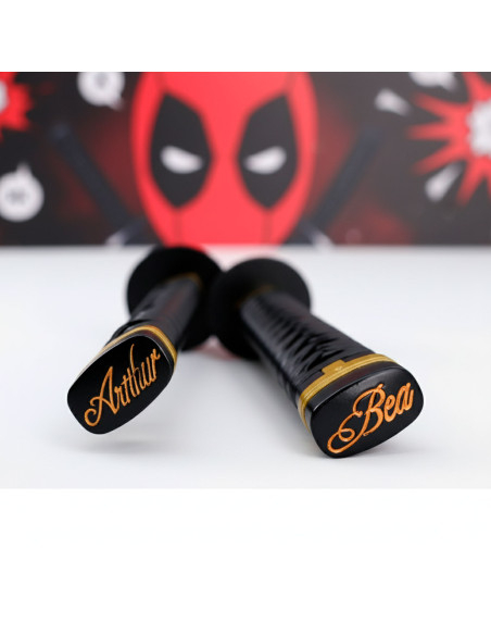 Set de 2 katanas avec tahalí pour dos...