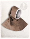 Capuche médiévale pour enfants, couleur marron