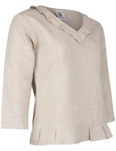 Blouse médiévale en coton modèle Josefina, couleur naturelle 2