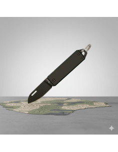 Couteau porte-clés Albainox, lame noire (4,3 cm.)