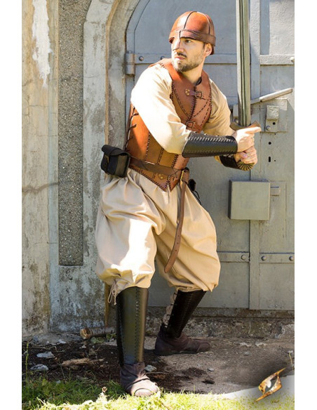 Pantalon médiéval large couleur...