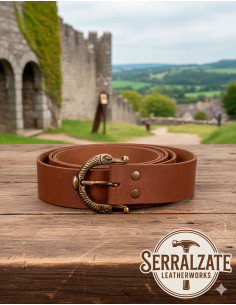 Ceinture médiévale Carolus serpent - Marron