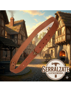 Ceinture médiévale Carolus serpent - Marron 2