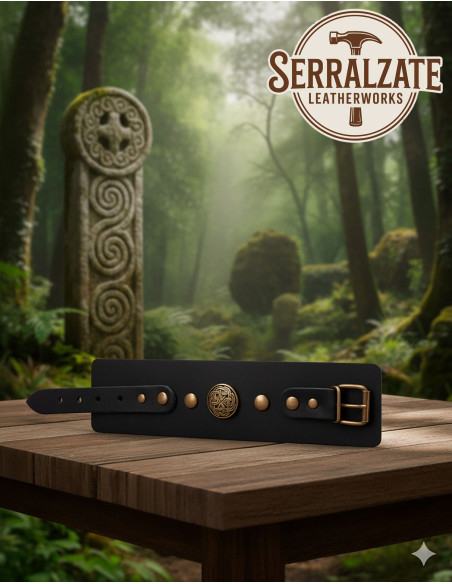 Bracelet à nœuds celtiques ajustable,...