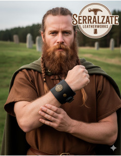 Bracelet à nœuds celtiques ajustable, 1 unité. Noir 2