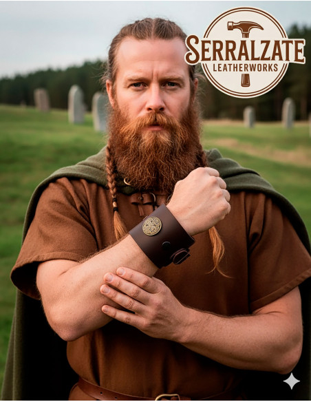 Bracelet à nœuds celtiques ajustable,...