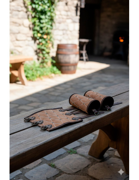 Bracelets médiévaux Suffolk - Marron