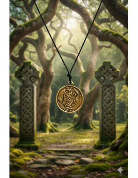Pendentif Ailes Celtiques - Doré