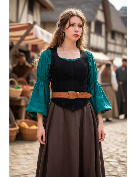 Corset médiéval en cuir modèle...