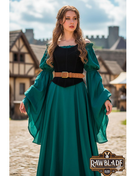 Corset médiéval en cuir modèle...