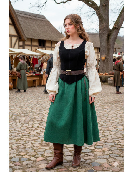 Corset médiéval en cuir modèle...