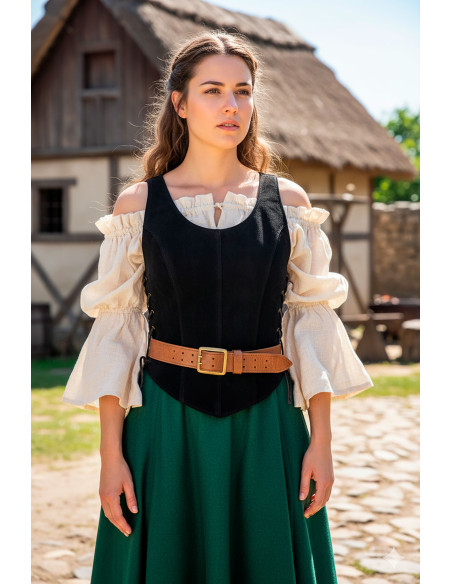 Corset médiéval en cuir modèle...
