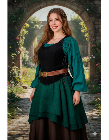 Corset médiéval en cuir modèle...