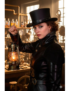 Chapeau haut de forme Samedi - Noir 2