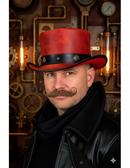 Chapeau haut de forme Samedi - Rouge