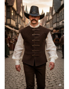 Chapeau deluxe DelaCroix mi-ombre des mousquetaires, noir 2