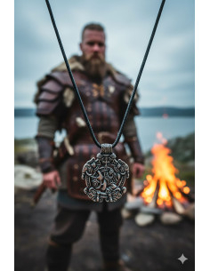 Pendentif viking Jarl - Argenté
